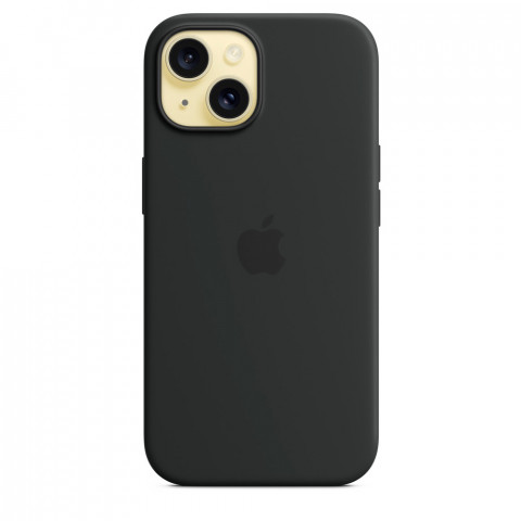 Чехол LUX Silicone Case на iPhone 15 Black with MagSafe