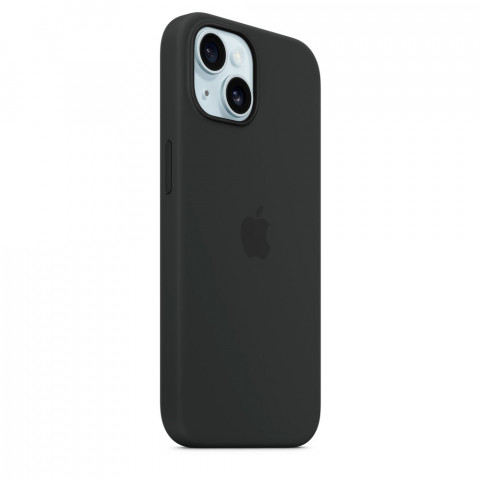 Чехол LUX Silicone Case на iPhone 15 Black with MagSafe