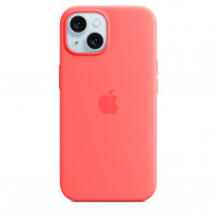Чехол LUX Silicone Case для iPhone 15 Guava with MagSafe
