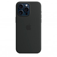 Чехол LUX Silicone Case на iPhone 15 Pro Black with MagSafe