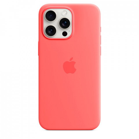 Чехол LUX Silicone Case для iPhone 15 Pro Guava with MagSafe