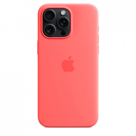 Чехол LUX Silicone Case для iPhone 15 Pro Guava with MagSafe
