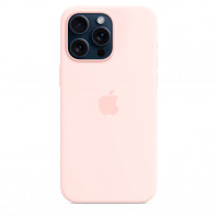 Чехол LUX Silicone Case на iPhone 15 Pro Light pink with MagSafe