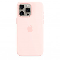 Чехол LUX Silicone Case на iPhone 15 Pro Light pink with MagSafe