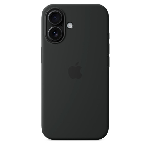 Чехол LUX Silicone Case на iPhone 16 Plus Black with MagSafe
