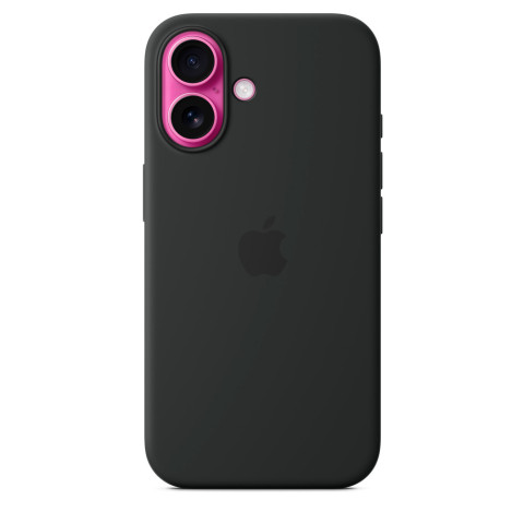 Чехол LUX Silicone Case на iPhone 16 Plus Black with MagSafe
