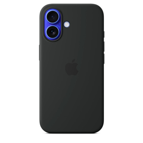 Чехол LUX Silicone Case на iPhone 16 Plus Black with MagSafe