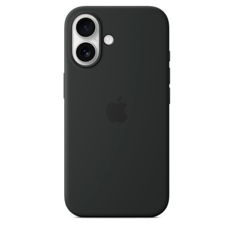 Чехол LUX Silicone Case на iPhone 16 Plus Black with MagSafe