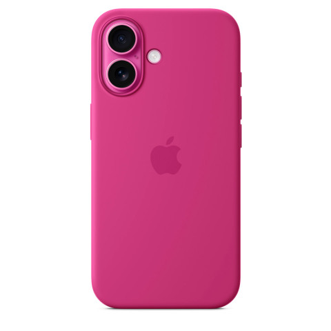 Чехол LUX Silicone Case на iPhone 16 Plus Fuchsia with MagSafe