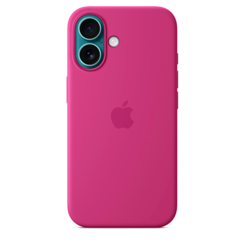Чехол LUX Silicone Case на iPhone 16 Plus Fuchsia with MagSafe