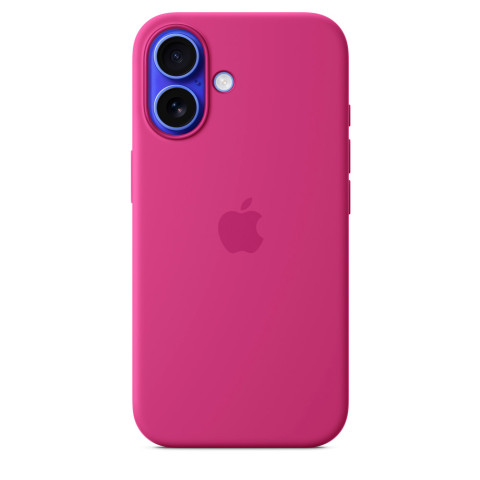 Чехол LUX Silicone Case на iPhone 16 Plus Fuchsia with MagSafe