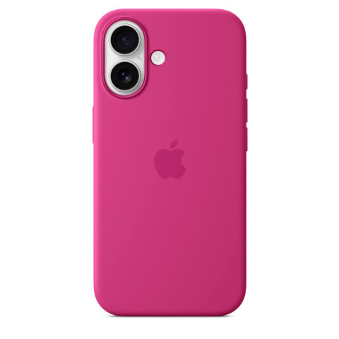 Чехол LUX Silicone Case на iPhone 16 Plus Fuchsia with MagSafe
