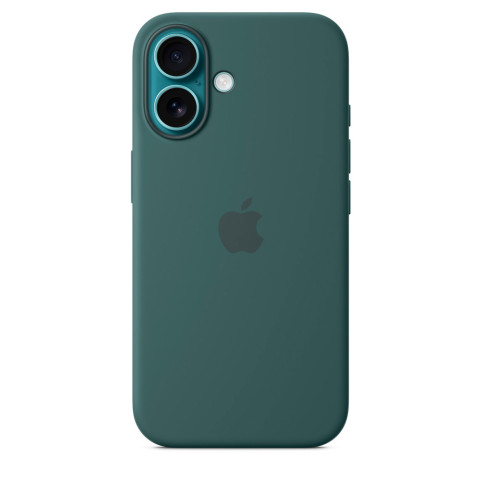 Чехол LUX Silicone Case на iPhone 16 Plus Lake Green with MagSafe