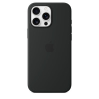 Чохол LUX Silicone Case на iPhone 16 Pro Black with MagSafe
