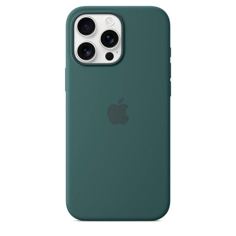 Чохол LUX Silicone Case на iPhone 16 Pro Lake Green with MagSafe