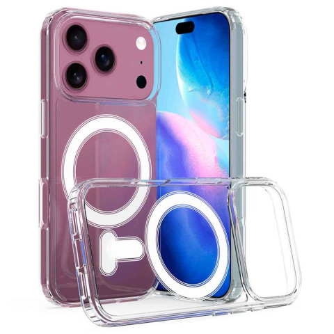 Чехол Silicone clear case with MagSafe для iPhone 17 Pro