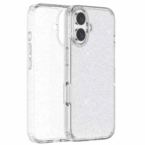 Чохол прозорий з блискітками для iPhone 17 Чохол прозорий з блискітками для iPhone 17