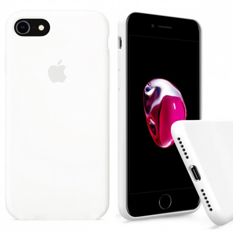 Чехол (copy) Full Silicone Case на Iphone 7 White