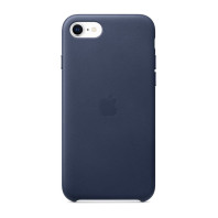 Чехол Leather Case на Iphone SE 2020 Midnight blue