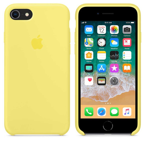 Чехол LUX Silicone Case для Iphone 8 Lemonade