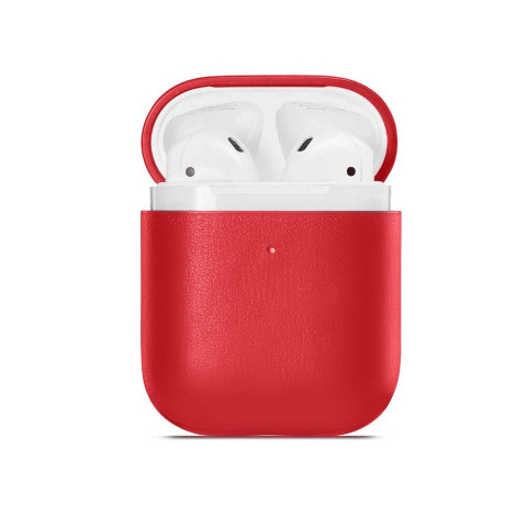 Чехол на AirPods 1/2 Leather Case Red Чехол на AirPods 1/2 Leather Case Red
