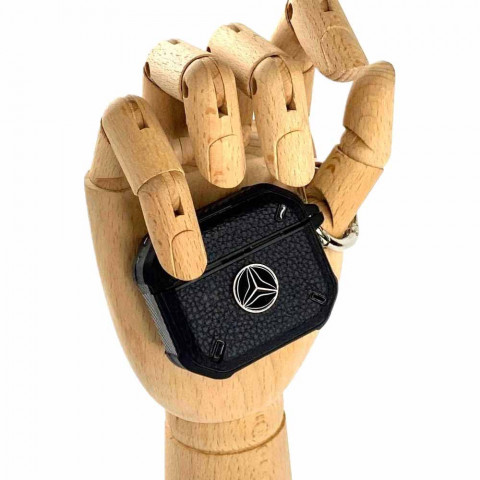 Чехол для AirPods 3 Carbon leather *Mercedes* Чехол для AirPods 3 Carbon leather *Mercedes*