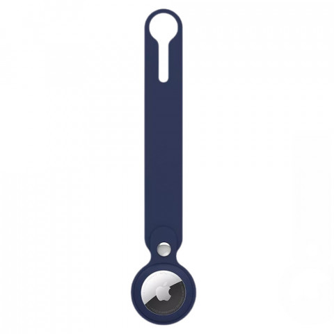 Чехол-брелок для AirTag Silicone Loop Long Midnight blue Чехол-брелок для AirTag Silicone Loop Long Midnight blue