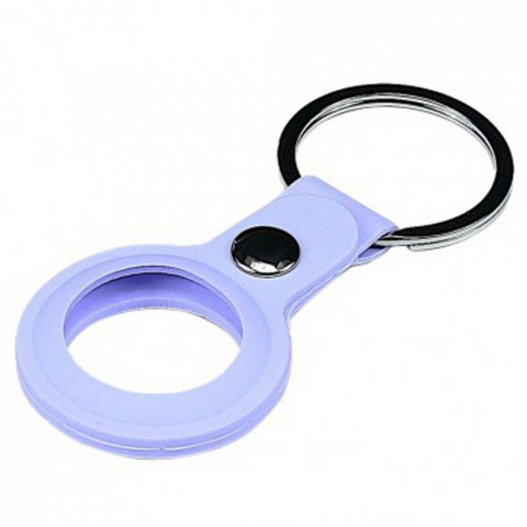 Чехол-брелок для AirTag Silicone Loop Short Lilac Сream