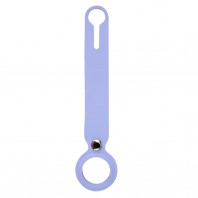 Чехол-брелок для AirTag Silicone Loop Long Lilac Сream