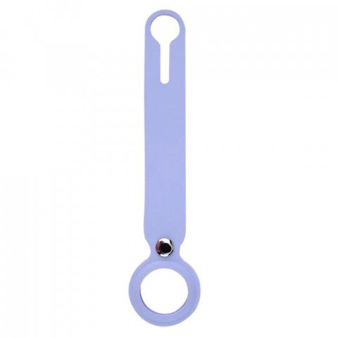 Чехол-брелок для AirTag Silicone Loop Long Lilac Сream