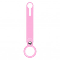 Чехол-брелок для AirTag Silicone Loop Long Pink