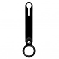 Чехол-брелок для AirTag Silicone Loop Long Black