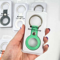 Чехол-брелок для AirTag Silicone Loop Short Spearmint