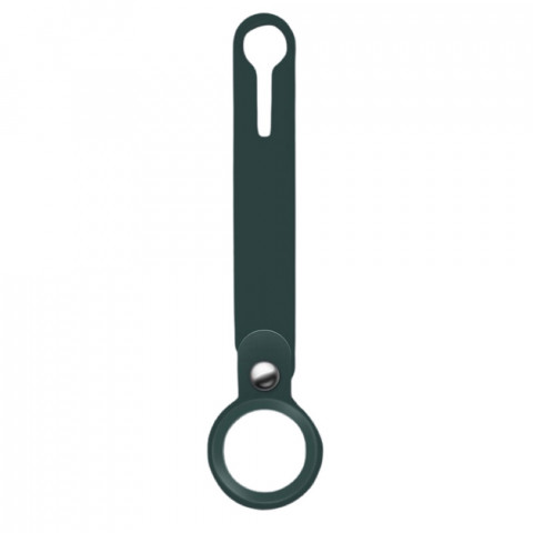 Чехол-брелок для AirTag Silicone Loop Long Pine Green