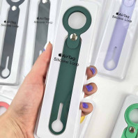 Чехол-брелок для AirTag Silicone Loop Long Pine Green