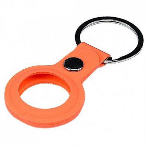Чехол-брелок для AirTag Silicone Loop Short Kumquat
