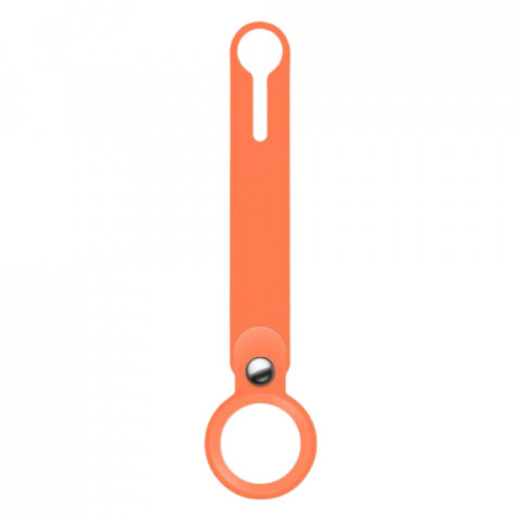 Чехол-брелок для AirTag Silicone Loop Long Kumquat