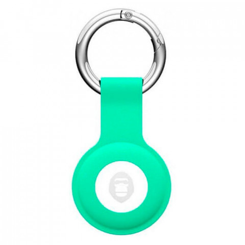 Чехол-брелок на AirTag Blueo Silicone Loop Pistachio
