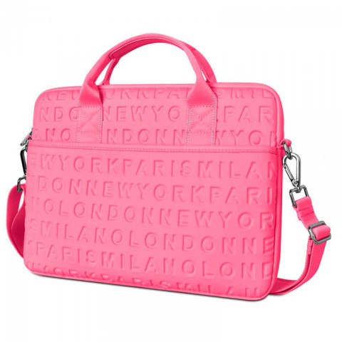 Сумка для MacBook 13" Wiwu Cosmo Slim case Barbie pink