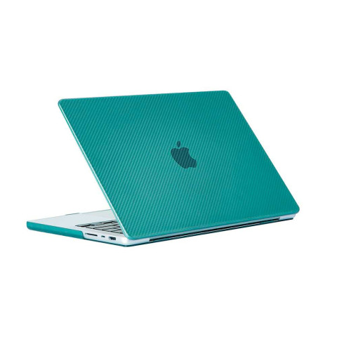 Чехол-накладка на MacBook Pro 13" (2016-2020, М1) Carbon style Green Чехол-накладка на MacBook Pro 13" (2016-2020, М1) Carbon style Green
