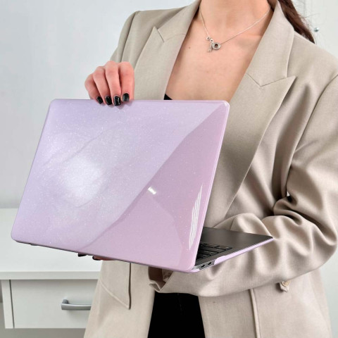 Чохол-накладка на MacBook Air 13.6" M2 Purple Glitter Чохол-накладка на MacBook Air 13.6" M2 Purple Glitter