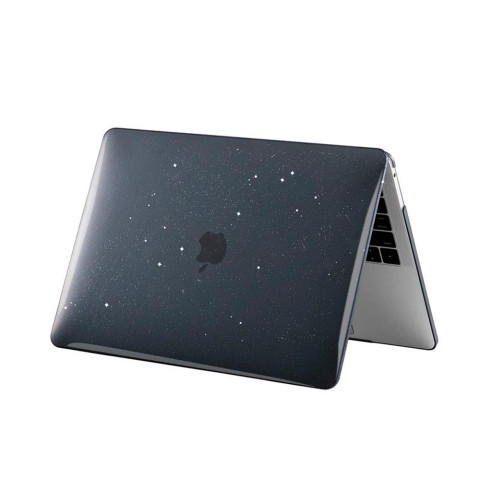 Чехол-накладка на MacBook Pro 13" (2016-2020, М1) BLack glitter