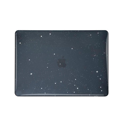 Чехол-накладка на MacBook Pro 13" (2016-2020, М1) BLack glitter