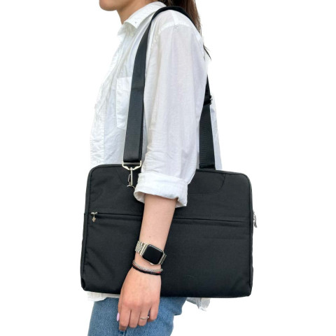 Сумка для MacBook 13"-14.2" Handbag with Sraps Black Сумка для MacBook 13"-14.2" Handbag with Sraps Black