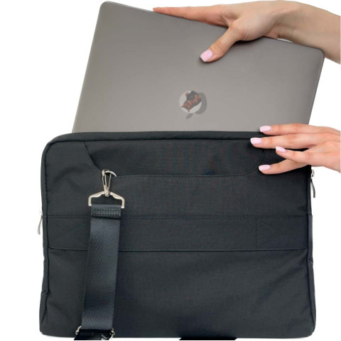 Сумка для MacBook 13"-14.2" Handbag with Sraps Black Сумка для MacBook 13"-14.2" Handbag with Sraps Black