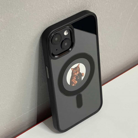 Чохол Crystal case with MagSafe на iPhone 14 Plus (Black) Чохол Crystal case with MagSafe на iPhone 14 Plus (Black)