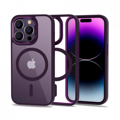 Чохол Crystal case with MagSafe на iPhone 14 Pro (Deep purple)