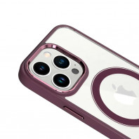 Чехол Crystal case with MagSafe на iPhone 14 (Marsala)