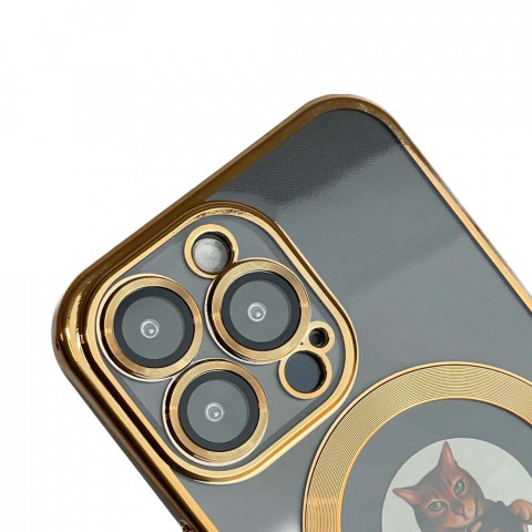 Чехол Shining Case with MagSafe для iPhone 13 Pro Gold