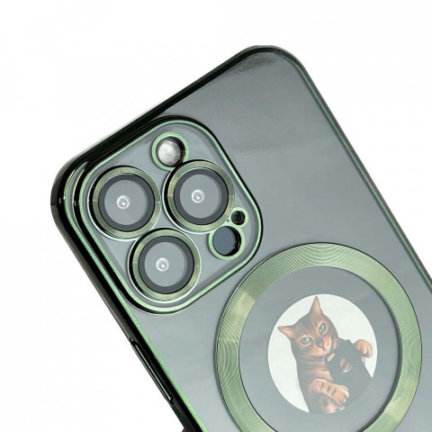 Чохол Shining Case with MagSafe на iPhone 16 Pro Green Чохол Shining Case with MagSafe на iPhone 16 Pro Green